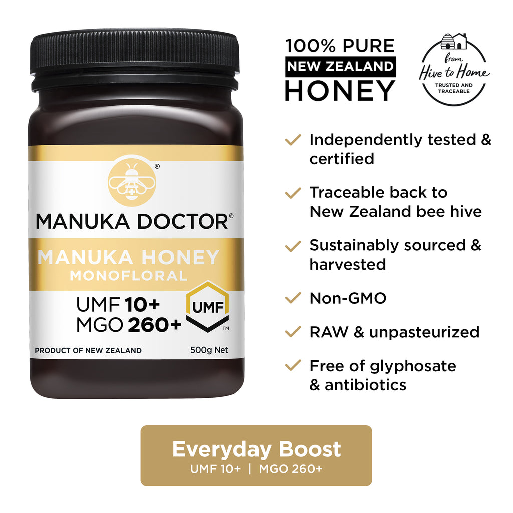UMF 10+ Monofloral Manuka Honey 500g Manuka Doctor Australia