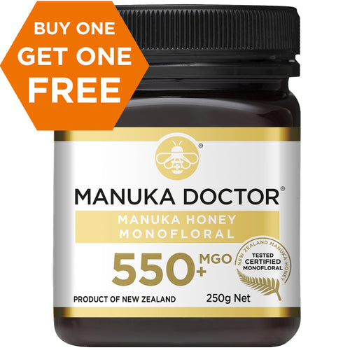 MGO 550+ Monofloral Mānuka Honey 250g
