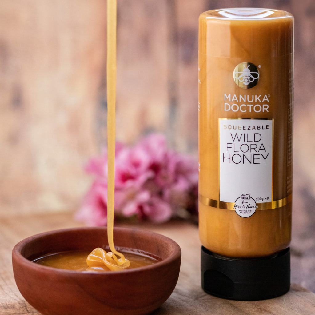 Wild Flora Squeezy Honey 500g Manuka Doctor Australia